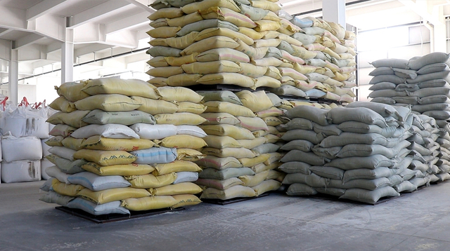Raw materials warehouse